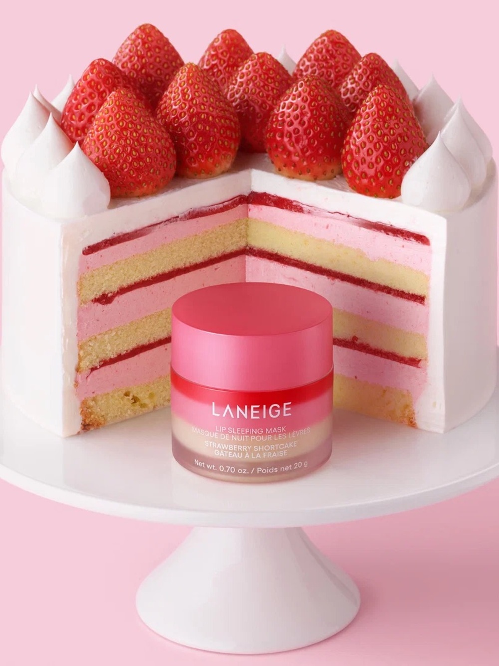 LANEIGE Lip Sleeping Mask Strawberry Shortcake 20g / 0.7oz | Full Size
